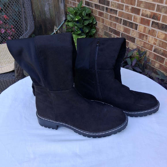 Women's Esprit Black Over the Knee Boots Size 6.5 ECU - Picture 2 of 11